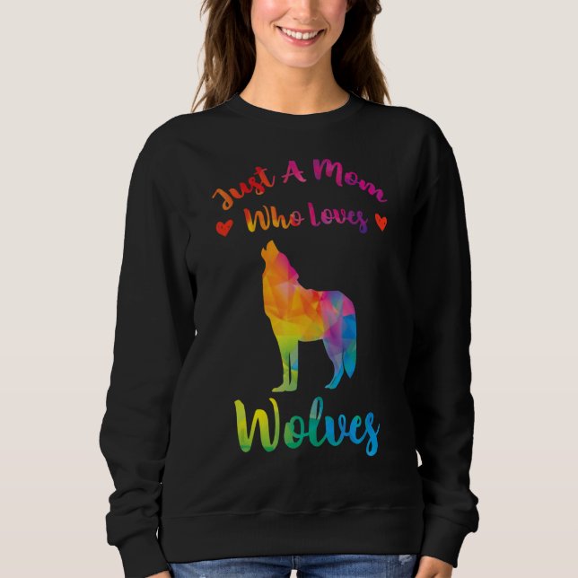 Bara en Mamma som Kärlek Varg Vild Varg Mor D T Shirt (Framsida)