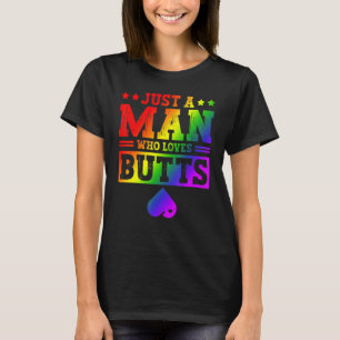 Bara en man som Kärlek knackar på Pridet för hbt-k T Shirt