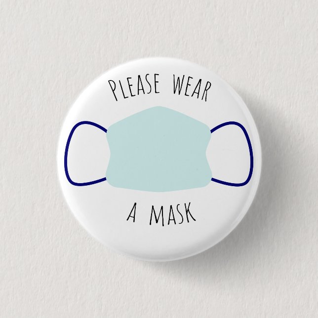 Bära en mask knapp (Framsida)