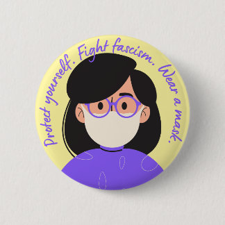 Bära en mask Lila Stil Knapp