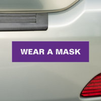 Bära en mask, lila vit minimalistisk bil