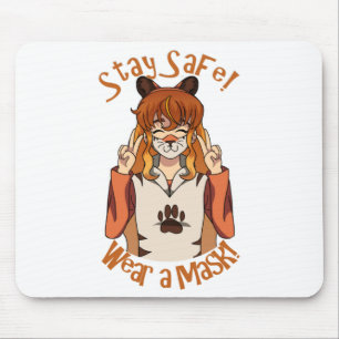 Bära en mask! musmatta