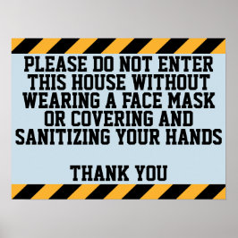 Bära en mask poster