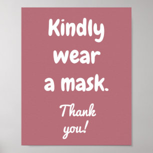 Bära en mask Poster