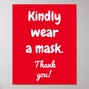 Bära en mask Poster