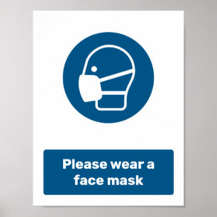 Bära en mask poster