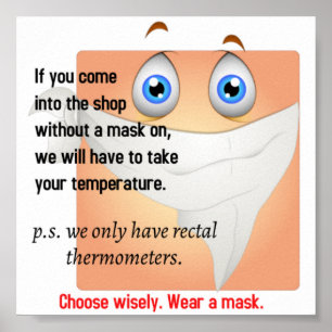 Bära en mask poster