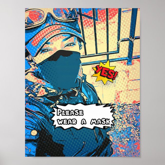 Bära en mask poster (Framsidan)