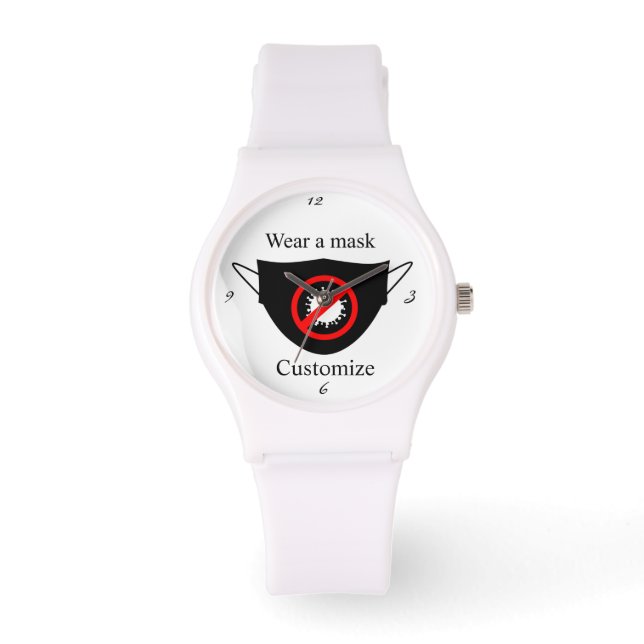 Bära en mask thunder_Cove Armbandsur (Framsida)