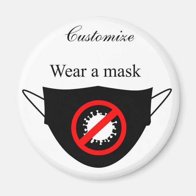 Bära en mask thunder_Cove Magnet (Framsidan)