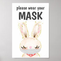 Bära en masksignatur, mask krävs, Bunny