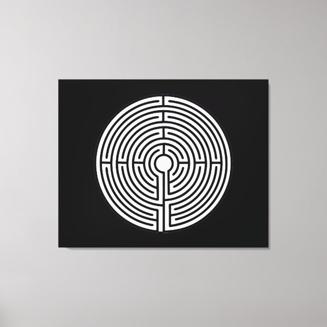 Bara en Maze-cirkel Canvastryck (Framsida)