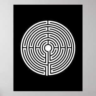 Bara en Maze-cirkel Poster