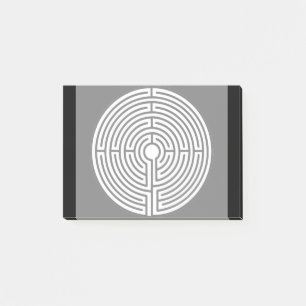 Bara en Maze på Black Post-it Block
