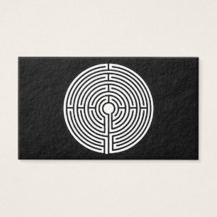 Bara en Maze på Black Visitkort