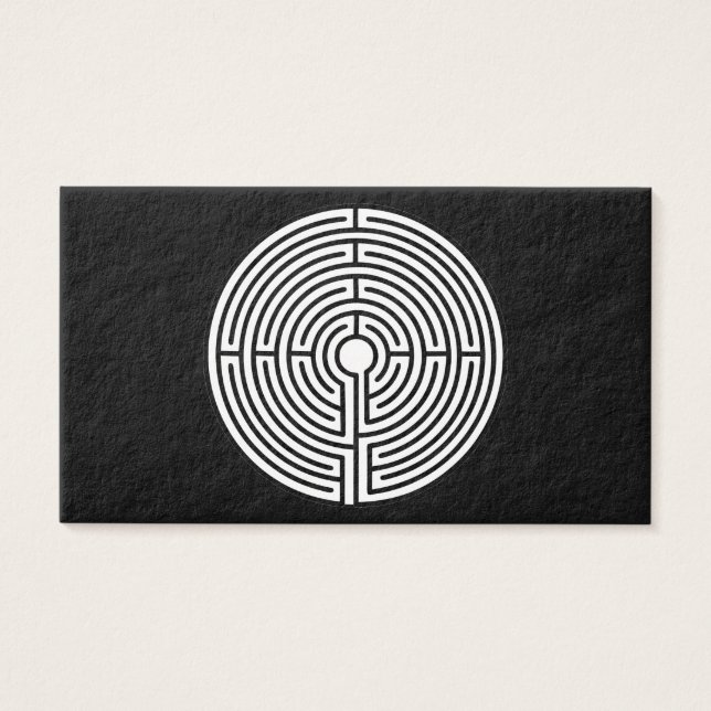 Bara en Maze på Black Visitkort (Framsidan)