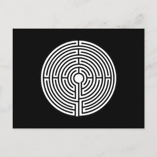 Bara en Maze på Black Vykort