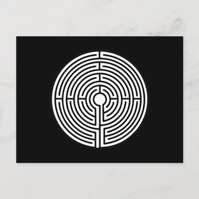 Bara en Maze på Black Vykort (Framsida)