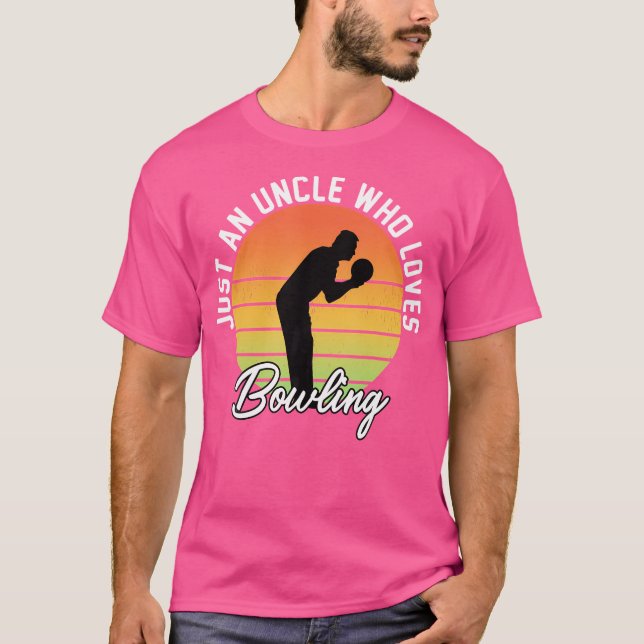 Bara en morbror som Kärlek Bowling farbror Funny T Shirt (Framsida)