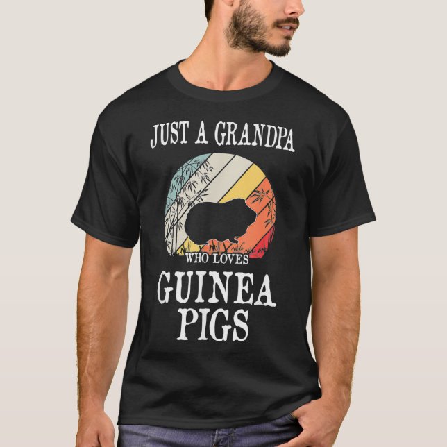 Bara en morfar som Kärlek Guinea Grisar _2 T Shirt (Framsida)