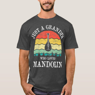 Bara en morfar som Kärlek Mandolin T Shirt