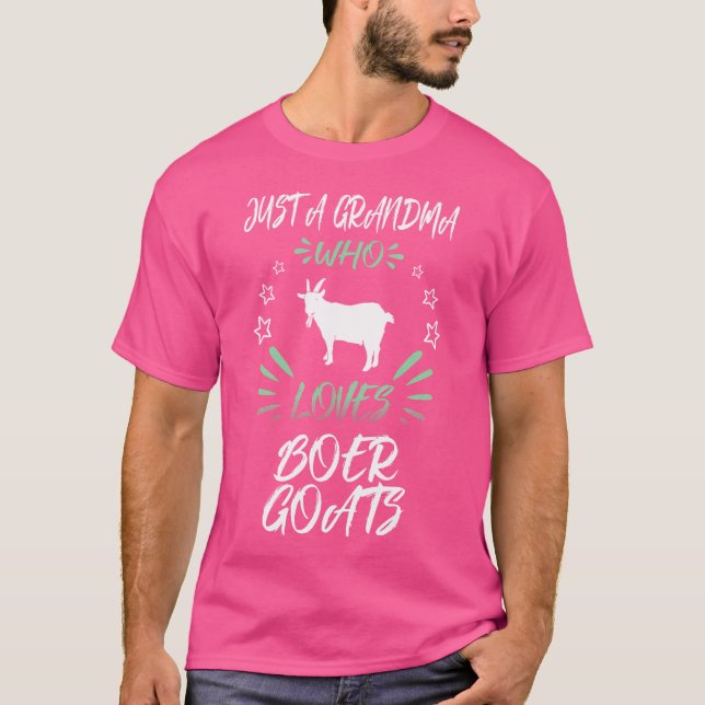 Bara en mormor som Kärlek Boer Goats T Shirt (Framsida)