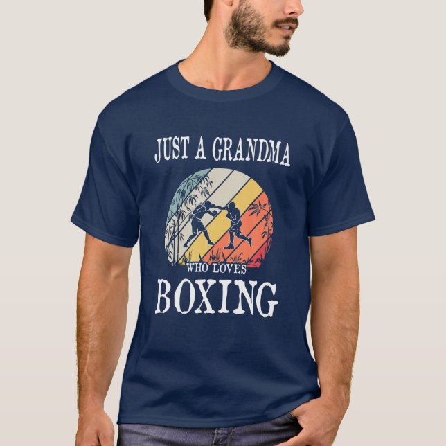 Bara en mormor som Kärlek Boxing T Shirt (Framsida)