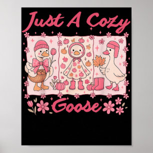 Bara en Mysigt Goose-funny PM-Thanksgiving, höst F Poster