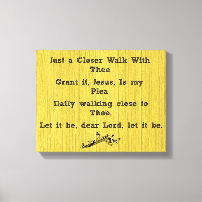 Bara en närmare promenad med Hymn Canvastryck (Framsida)