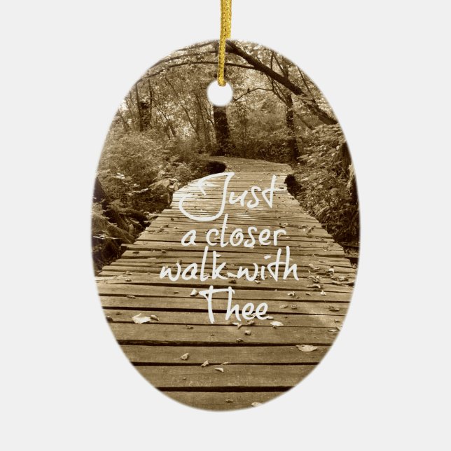 Bara en närmare promenad med Hymn Julgransprydnad Keramik (Framsidan)