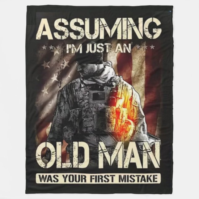 BARA EN OLD MAN FLEECEFILT (Framsidan)
