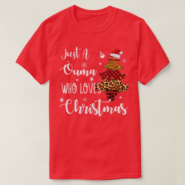 Bara en Ouma Kärlek julklapp - julljus T Shirt (Design framsida)