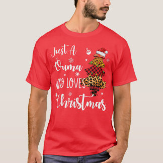 Bara en Ouma Kärlek julklapp - julljus T Shirt