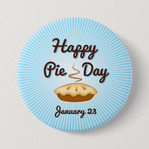 Bära en Paj Day Button, 23 januari, EAT PAJ! Knapp