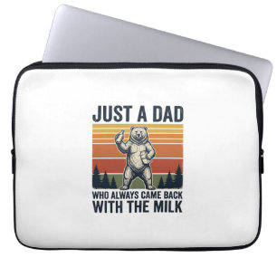 Bara en pappa kom tillbaka med mjölkbär skjorta_1 laptop fodral