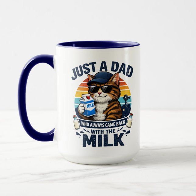 Bara en pappa som alltid dök upp Rolig katt | Fars Mugg (Vänster)