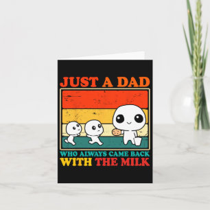 Bara en Pappa som alltid kom i kontakt med Mjölk F Kort