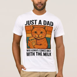 Bara en Pappa som alltid kom tillbaka med Mjölk -  T Shirt