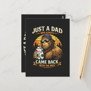 Bara en pappa som alltid kom tillbaka med mjölken vykort