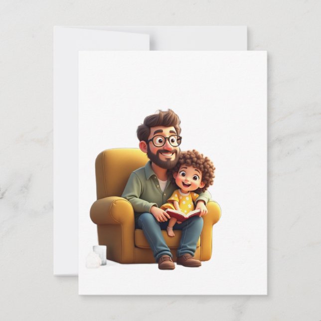 Bara en pappa som alltid stöder inbjudningar (Framsida)