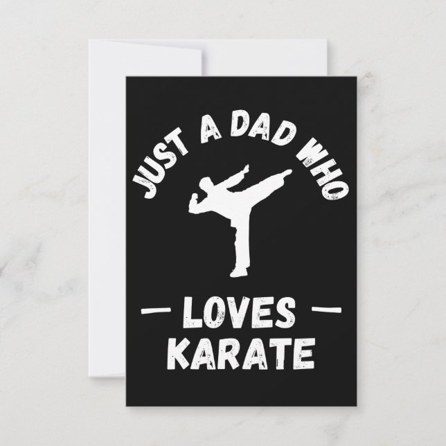 Bara en pappa som älskar karate kort (Framsida)