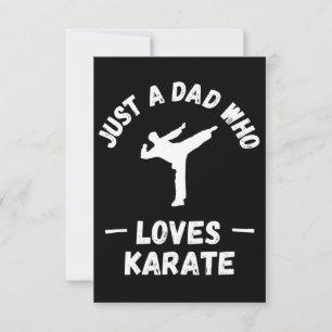 Bara en pappa som älskar karate kort