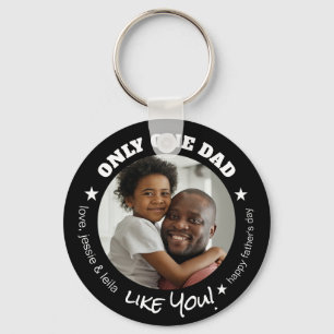 Bara en Pappa som du fotograferar Fars dag Black Nyckelring