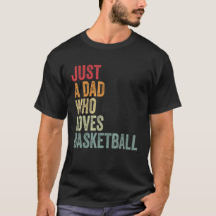 Bara en Pappa som Kärlek Basketball Basketball Flä T Shirt