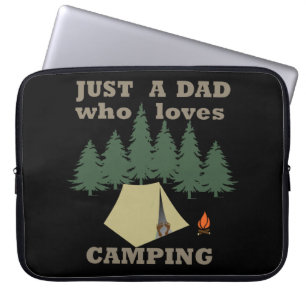 Bara en pappa som kärlek campar och vandrar laptop fodral