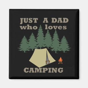 Bara en pappa som kärlek campar och vandrar magnet