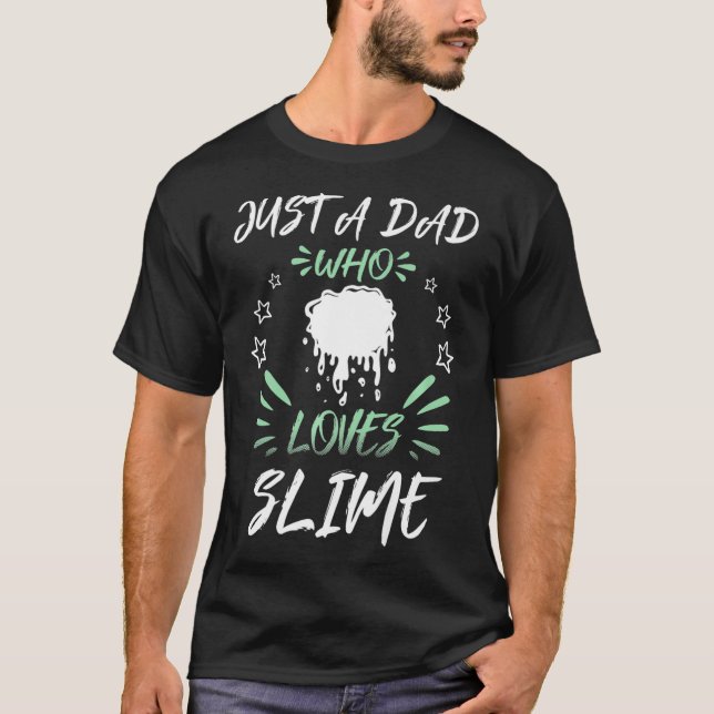 Bara en PAPPA som Kärlek Slime Premium T Shirt (Framsida)