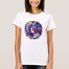 Bara en Pisces Girl | Horoscope Art T Shirt