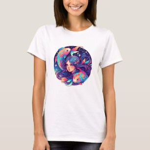 Bara en Pisces Girl   Horoscope Art T Shirt