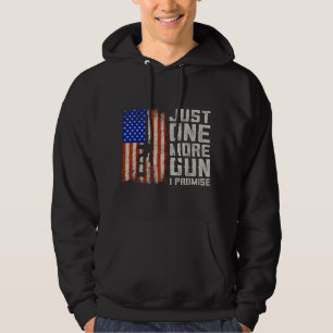 Bara en pistol till, jag lovar Amerikansk flagga P Hoodie